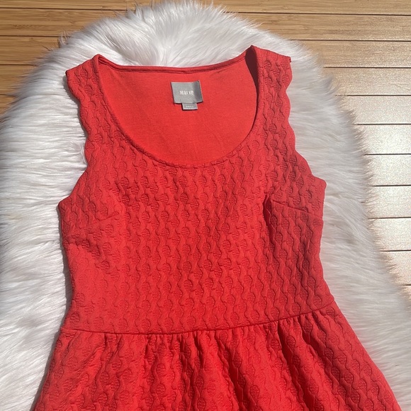 Maeve for Anthropologie Caye Scallop Hem Dress - Picture 4 of 12